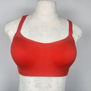 Knix Size XL Red Scoop Bra Wireless Comfortable